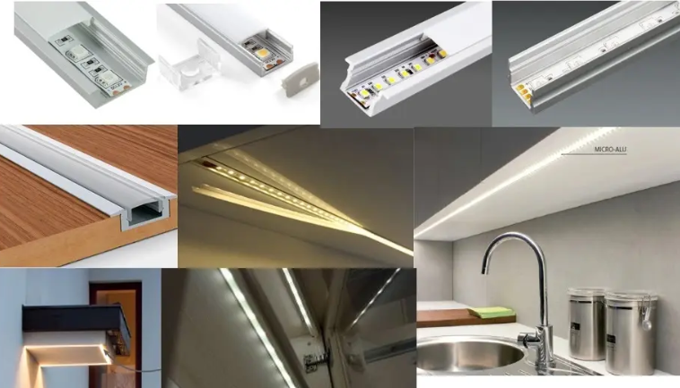 Led Linear Light Aluminum Profile Customized Black Color Led Channel for Led Strip Light