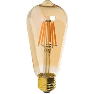 ST64 E27 4W Filament COB LED Bulb Light Lamp