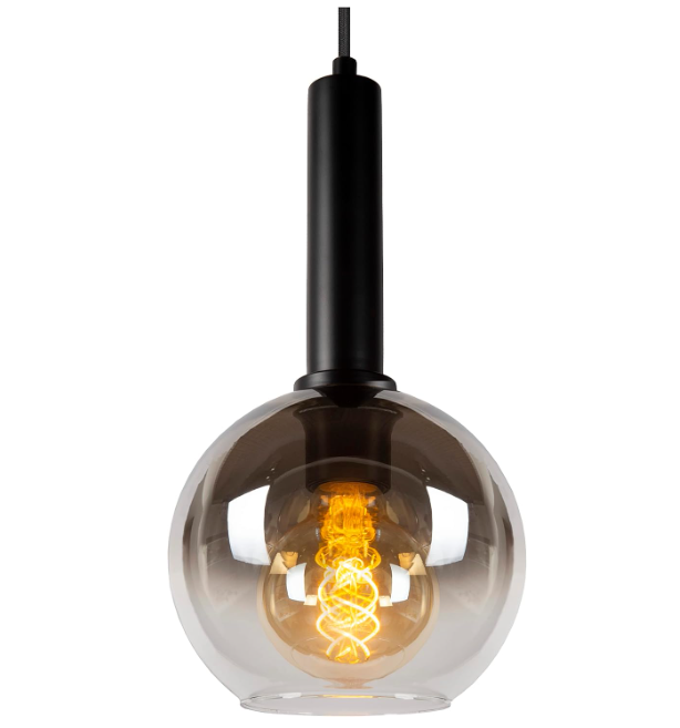 LED PENDANT LIGHTING FIXTURE Hanging lamp - 7xE27 - Black