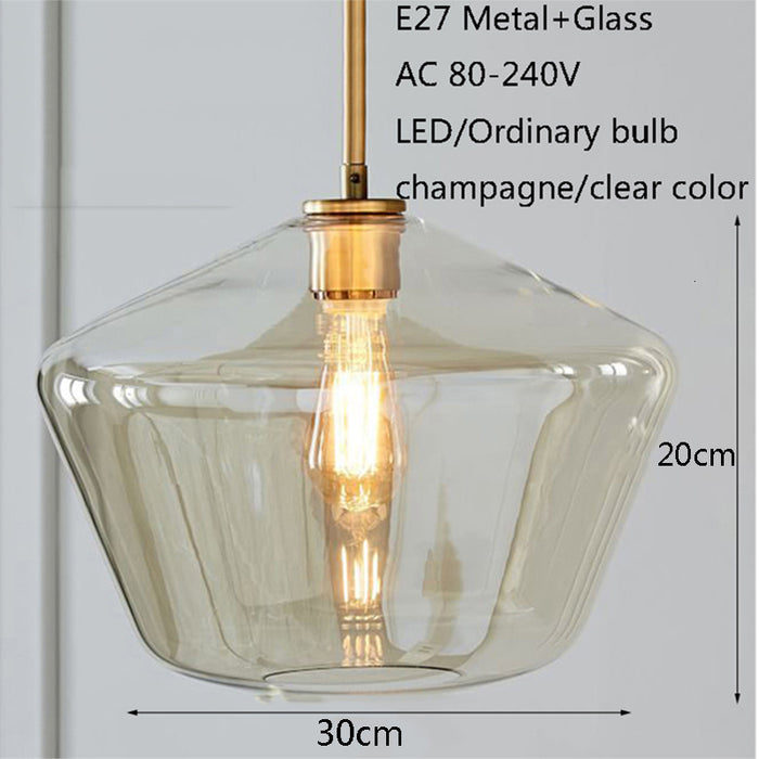 Modern glass dining lighting pendant lamp